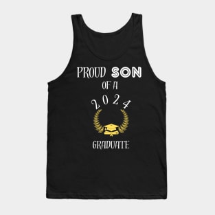 proud son of a 2024 graduate - proud son of a class of 2024 senior graduate graduation day Tank Top